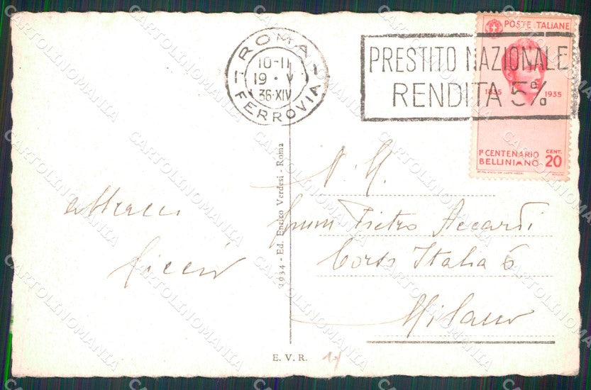 Roma Città Via Vittorio Veneto cartolina MX2165 – retro