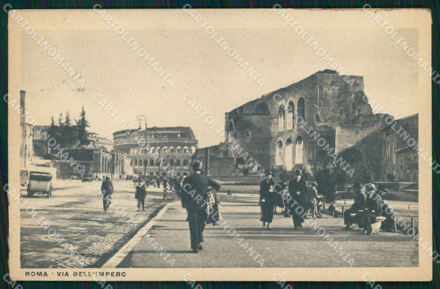 Roma Città Via dell'Impero Colosseo cartolina MX2166 – fronte