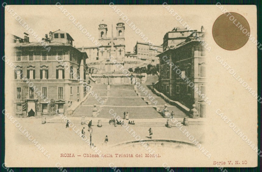 Roma Città Chiesa Trinità dei Monti Giubileo Anno Santo cartolina MX2177 – fronte