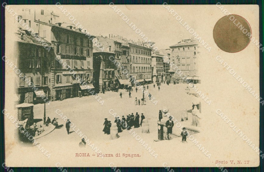 Roma Città Piazza di Spagna Giubileo Anno Santo cartolina MX2179 – fronte