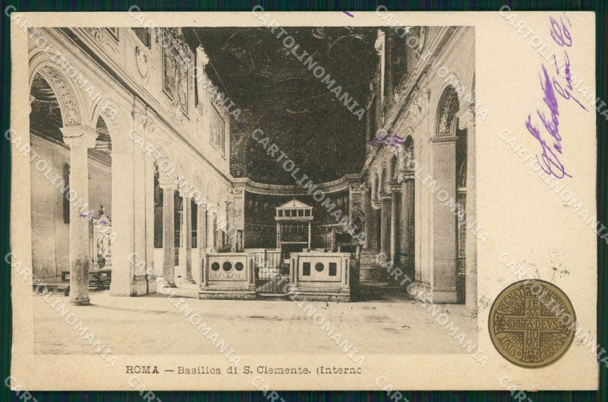 Roma Città Basilica di San Clemente Interno Giubileo Anno Santo cartolina MX2182 – fronte