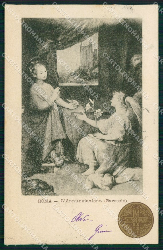 Roma Città Annunziazione Baroccio Giubileo Anno Santo cartolina MX2189 – fronte