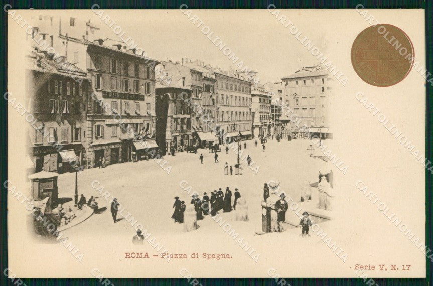 Roma Città Piazza di Spagna Giubileo Anno Santo cartolina MX2203 – fronte