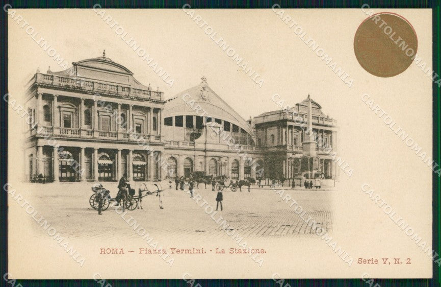Roma Città Piazza Termini Stazione Giubileo Anno Santo cartolina MX2204 – fronte