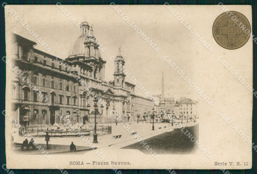 Roma Città Piazza Navona Giubileo Anno Santo cartolina MX2227 – fronte