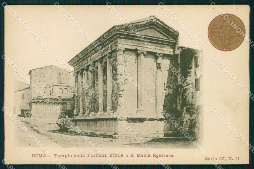 Roma Città Tempio Fortuna Virile S. Maria Egeziaca Anno Santo cartolina MX2230 – fronte