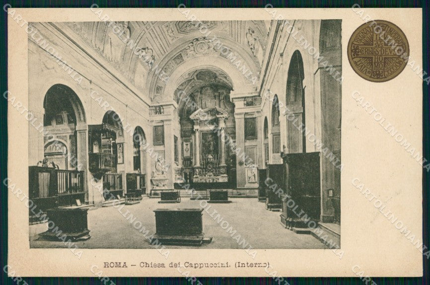 Roma Città Chiesa Cappuccini Interno Giubileo Anno Santo cartolina MX2238 – fronte