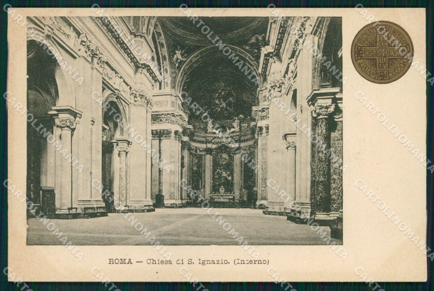 Roma Città Chiesa Sant'Ignazio Interno Giubileo Anno Santo cartolina MX2239 – fronte