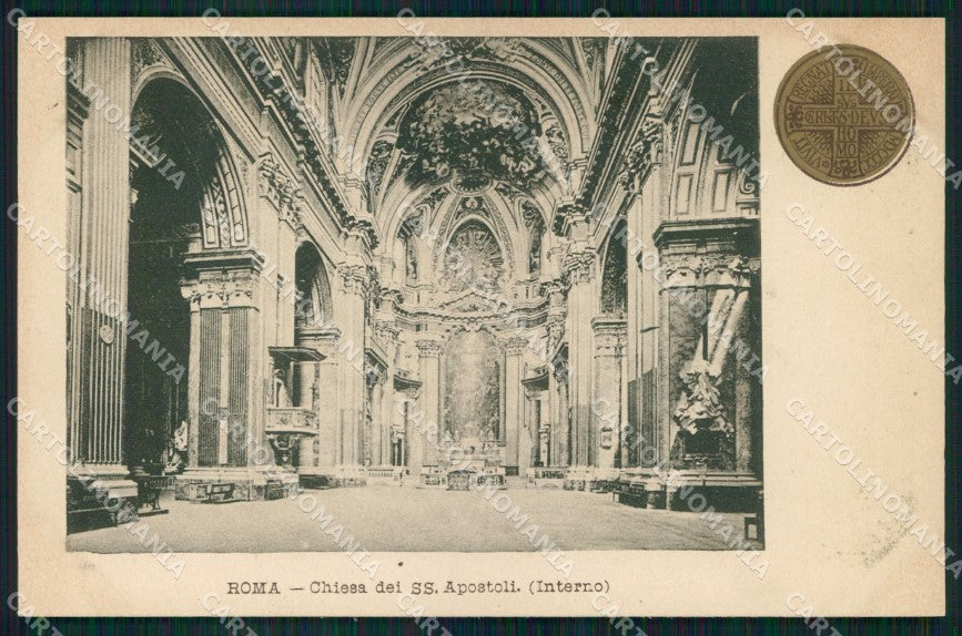 Roma Città Chiesa Apostoli Interno Giubileo Anno Santo cartolina MX2240 – fronte