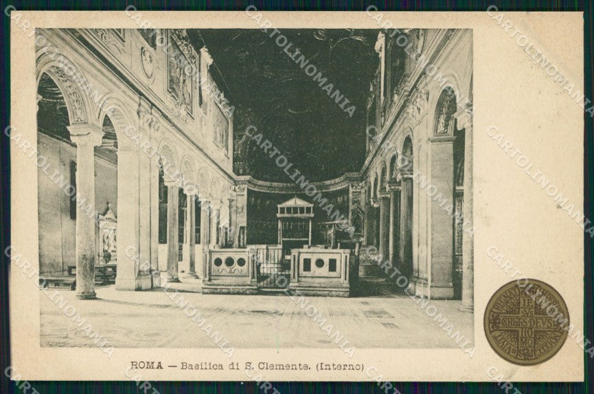 Roma Città Basilica San Clemente Interno Giubileo Anno Santo cartolina MX2246 – fronte