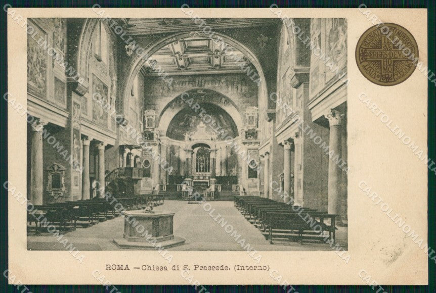 Roma Città Chiesa San Prassede Interno Giubileo Anno Santo cartolina MX2249 – fronte