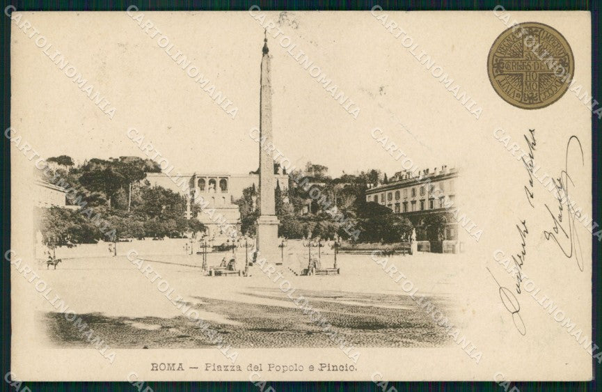 Roma Città Piazza del Popolo Pincio Giubileo Anno Santo cartolina MX2260 – fronte