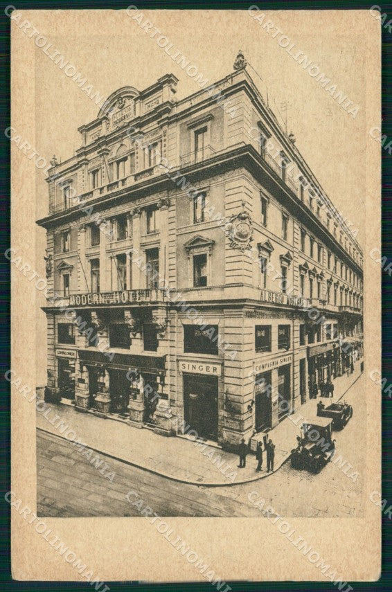Roma Città Modern Hotel PIEGA cartolina MX2288 – fronte