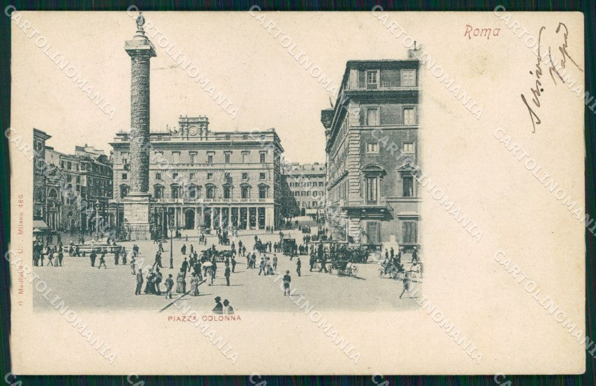 Roma Città Piazza Colonna Modiano 486 cartolina MX2325 – fronte
