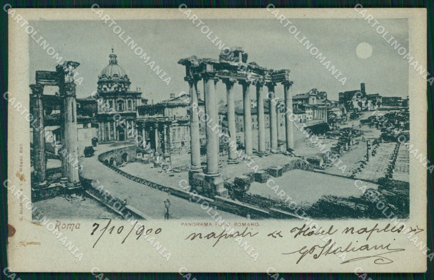 Roma Città Foro Romano Chiaro di Luna Modiano 682 cartolina MX2327 – fronte