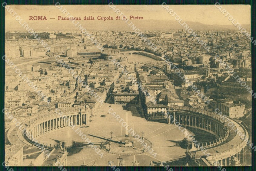 Roma Città Veduta dalla Cupola di San Pietro cartolina MX2343 – fronte