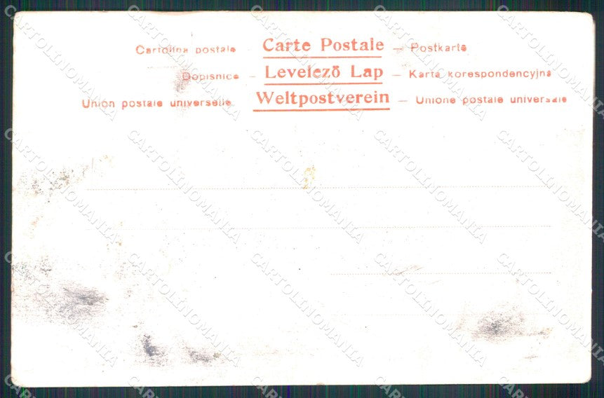 Roma Città Castel Sant'Angelo Tevere Barche ABRASA cartolina MX2345 – retro