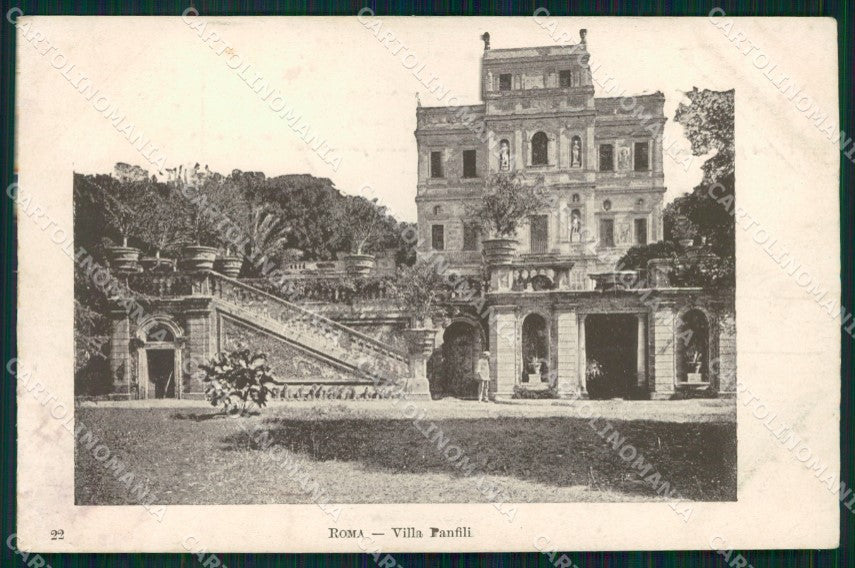 Roma Città Villa Panfili cartolina MX2346 – fronte