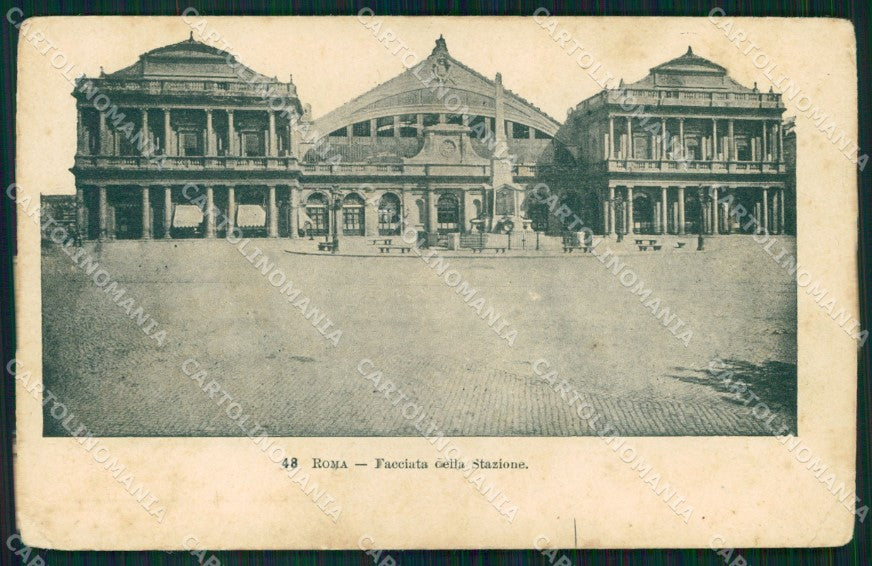 Roma Città Facciata Stazione PIEGHINE cartolina MX2351 – fronte
