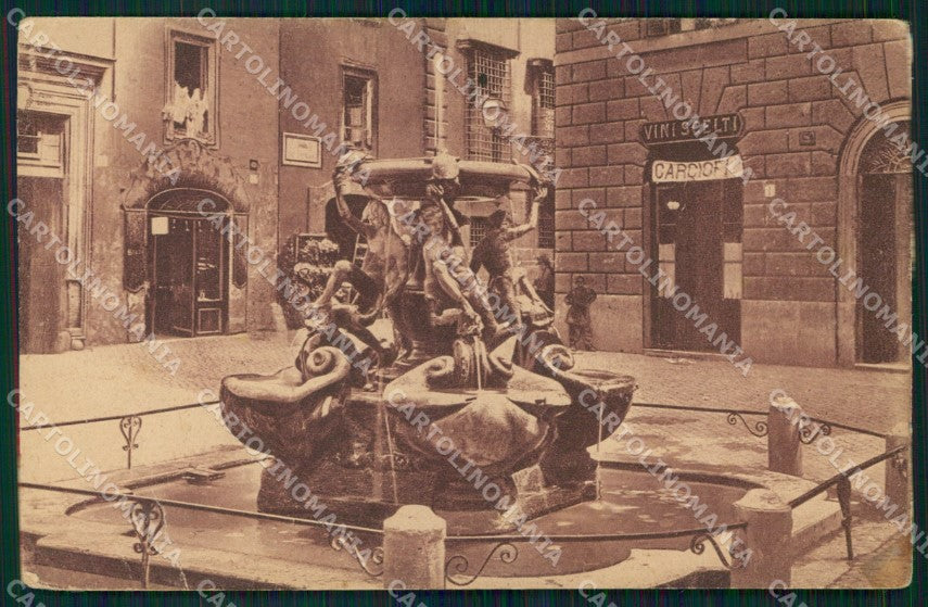 Roma Città Fontana delle Tartarughe PIEGA cartolina MX2352 – fronte