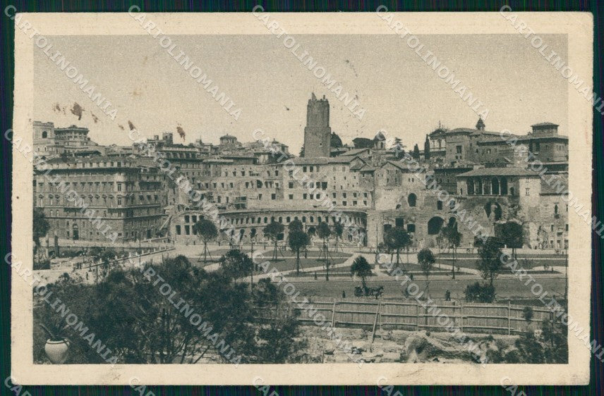 Roma Città Via Impero Loggia Cavalieri Rodi Mercati Traiani cartolina MX2365 – fronte