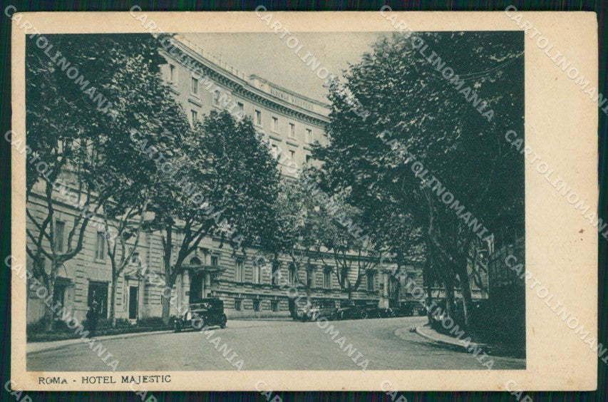 Roma Città Hotel Majestic cartolina MX2366 – fronte