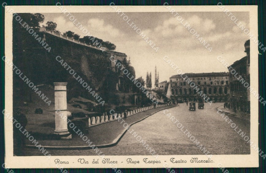 Roma Città Via del Mare Rupe Tarpea Teatro Marcello cartolina MX2371 – fronte