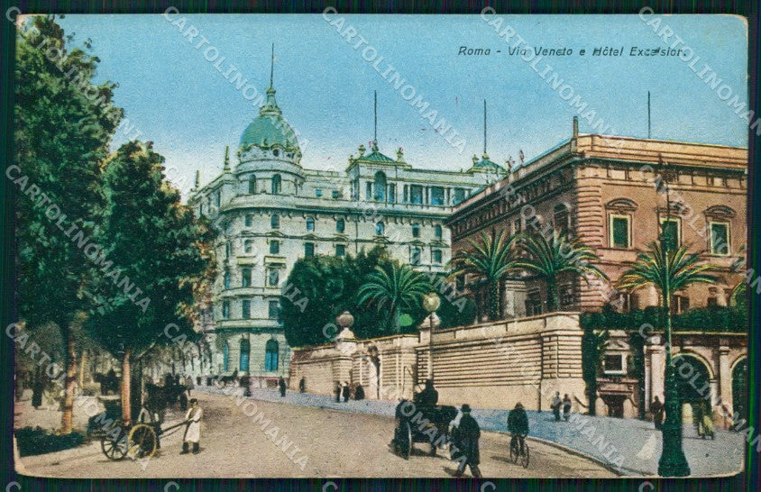 Roma Città Via Veneto Hotel Excelsior cartolina MX2385 – fronte