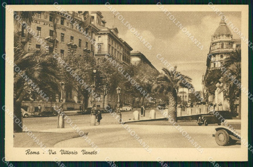 Roma Città Via Vittorio Veneto cartolina MX2390 – fronte