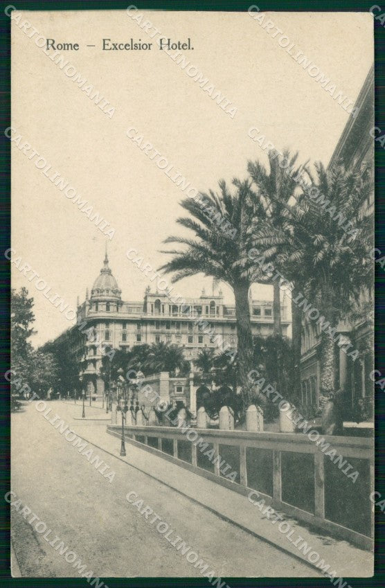 Roma Città Excelsior Hotel PIEGHINE cartolina MX2394 – fronte
