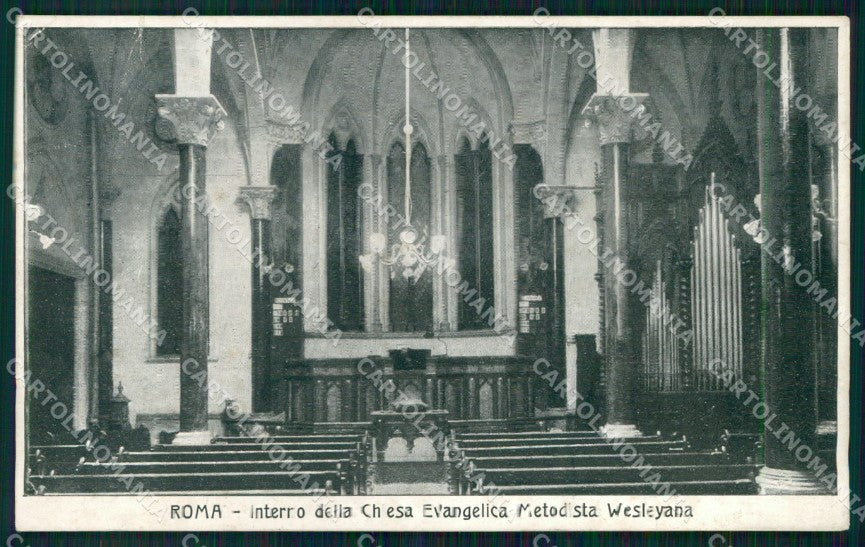 Roma Città Interno Chiesa Evangelica Metodista Wesleyana Intra cartolina MX2397 – fronte