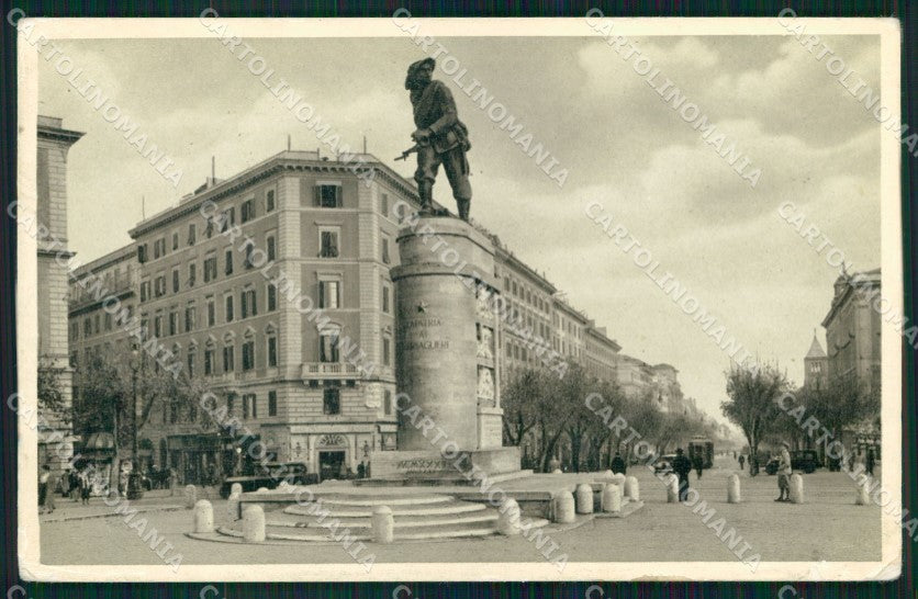 Roma Città Monumento Bersaglieri Tram cartolina MX2400 – fronte