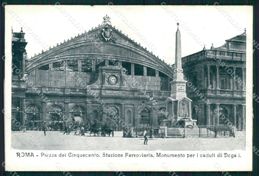 Roma Città Piazza dei Cinquecento Stazione Ferroviaria cartolina MX2409 – fronte