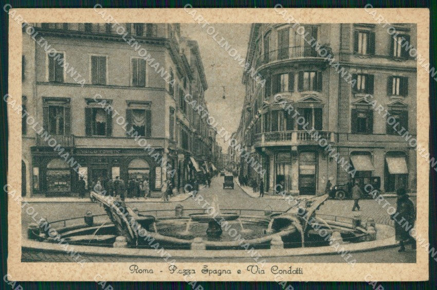 Roma Città Piazza di Spagna Via Condotti cartolina MX2417 – fronte