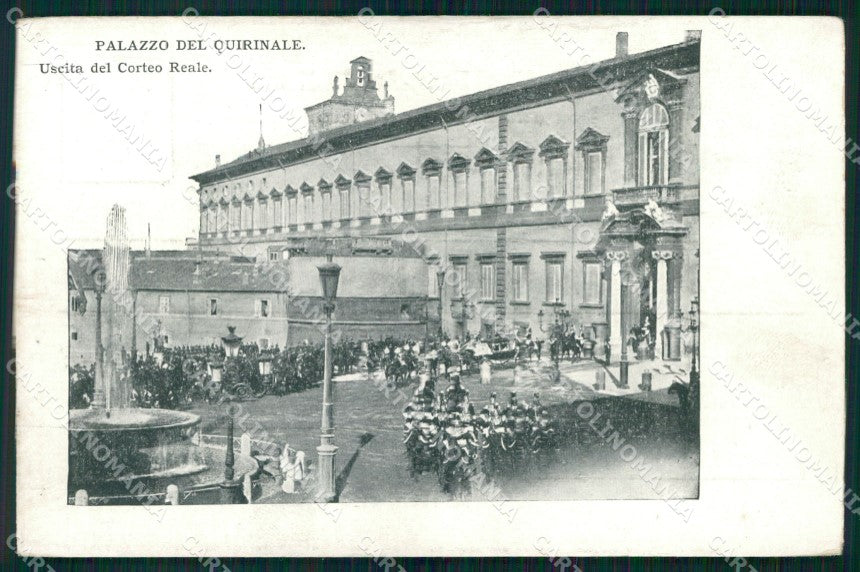 Roma Città Palazzo Quirinale Uscita Corteo Reale cartolina MX2423 – fronte