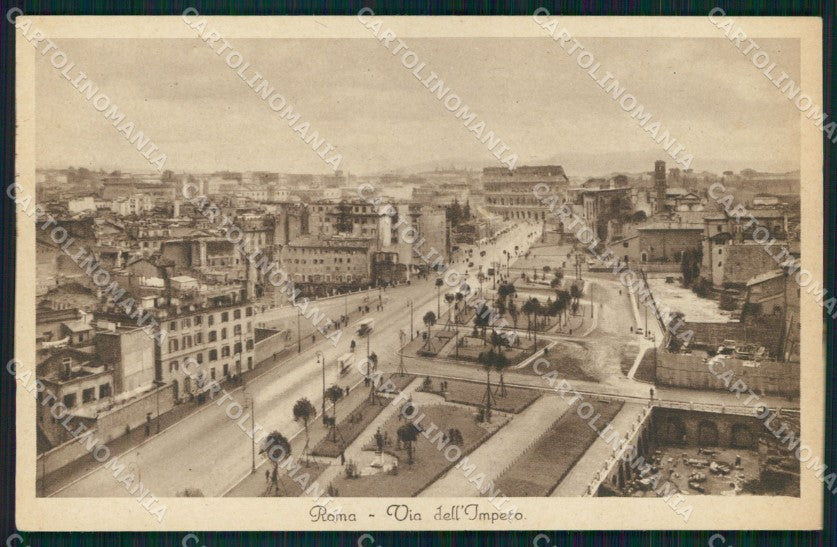 Roma Città Via dell'Impero cartolina MX2436 – fronte