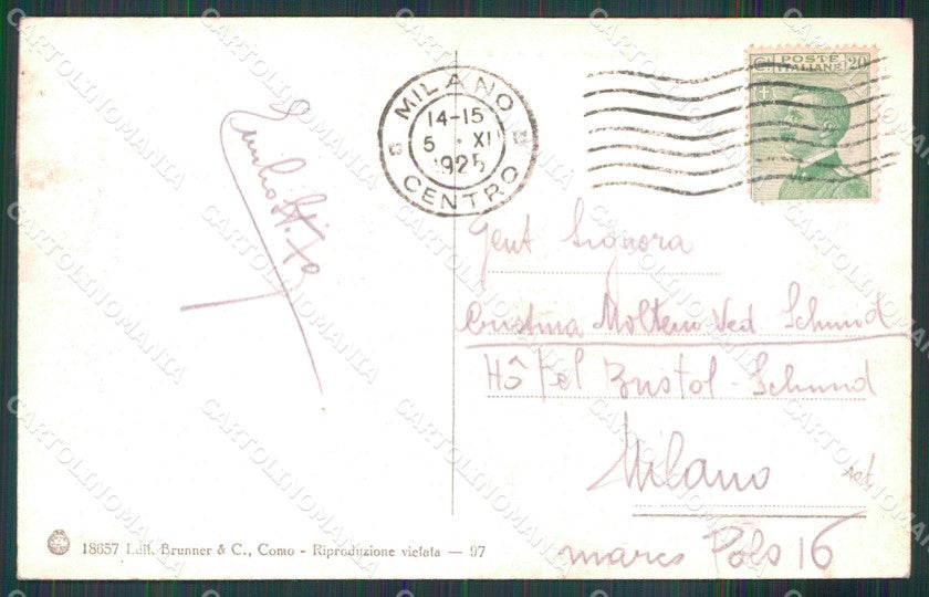 Roma Città Via Nazionale Banca d'Italia Brunner 18657 cartolina MX2439 – retro