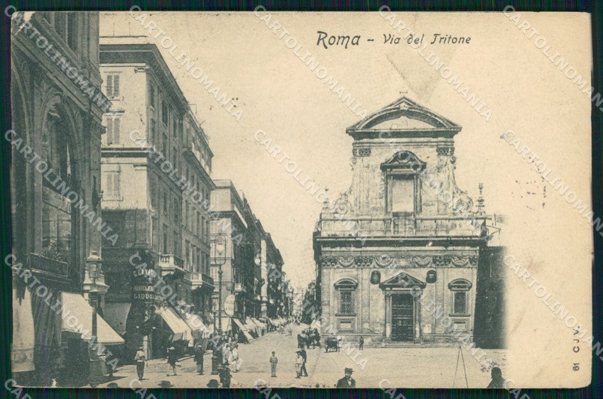 Roma Città Via del Tritone cartolina MX2442 – fronte