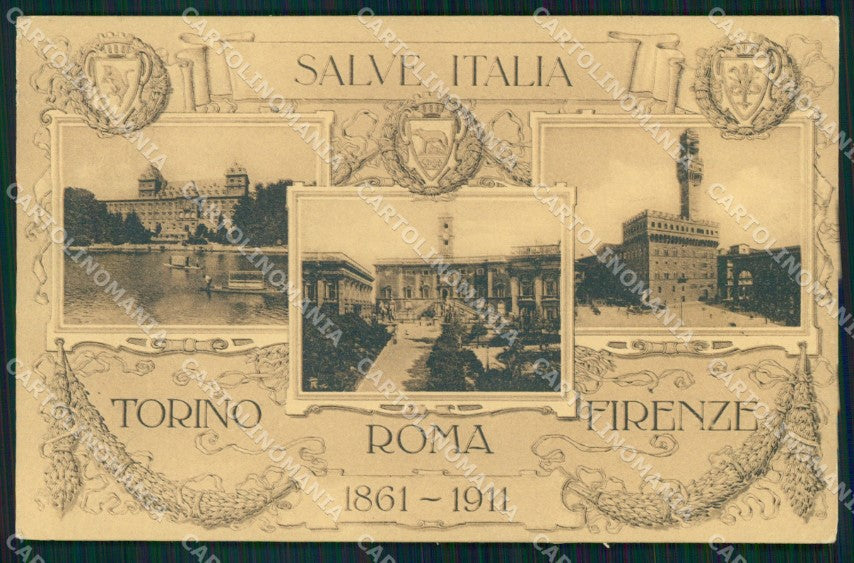 Roma Città Salve Italia Torino Roma Firenze Alterocca 11860 cartolina MX2447 – fronte