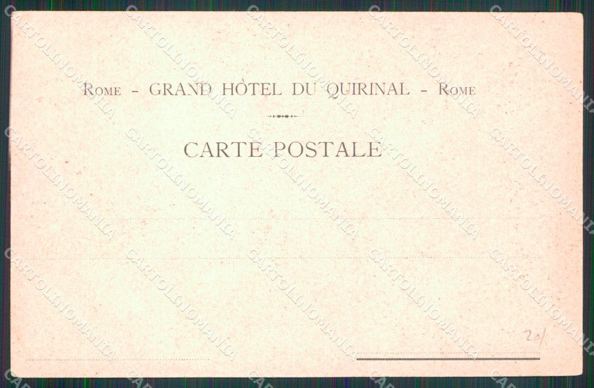 Roma Città Hotel Quirinale Sala da Pranzo cartolina MX2450 – retro