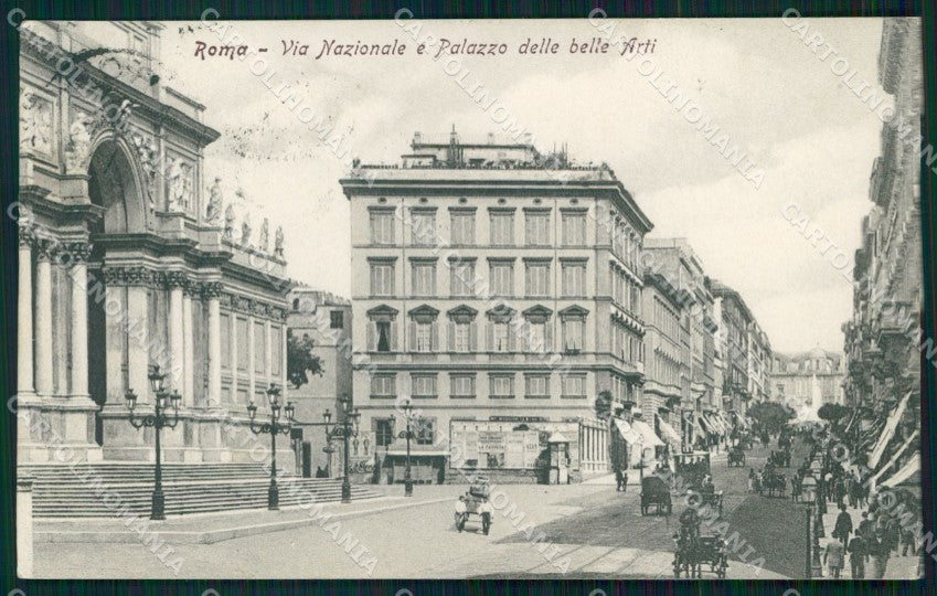 Roma Città Via Nazionale Palazzo Belle Arti Alterocca 55 cartolina MX2464 – fronte