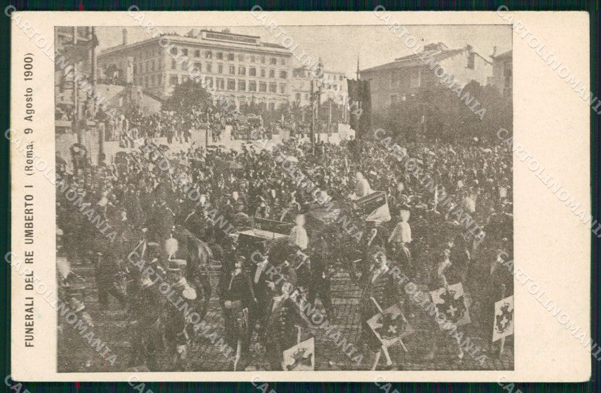 Roma Città Funerali Re Umberto I Savoia cartolina MX2472 – fronte