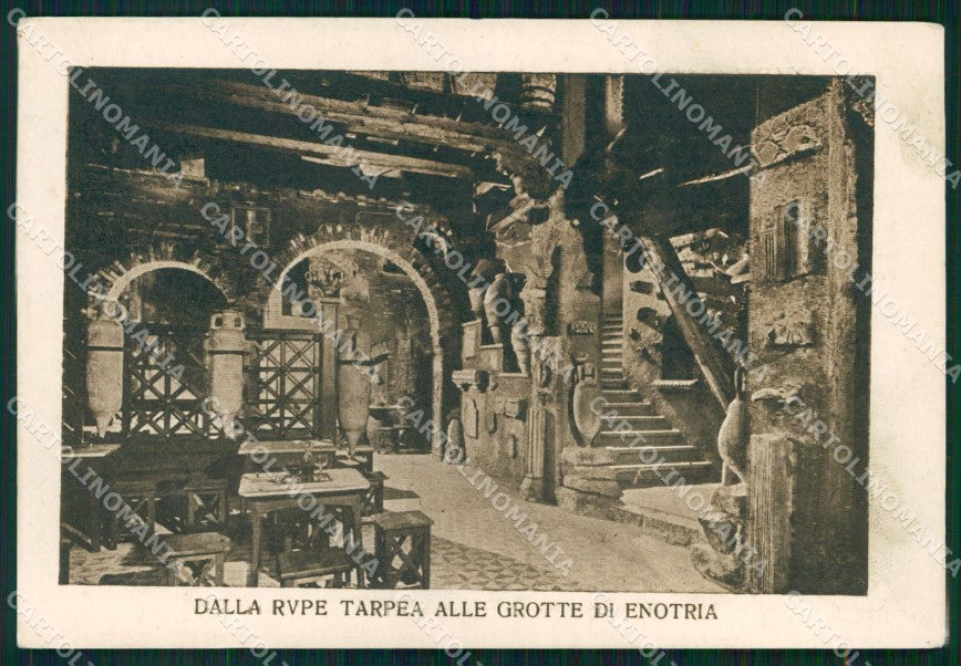 Roma Città Dalla Rupe Tarpea alle Grotte di Enotria Ristorante cartolina MX2483 – fronte