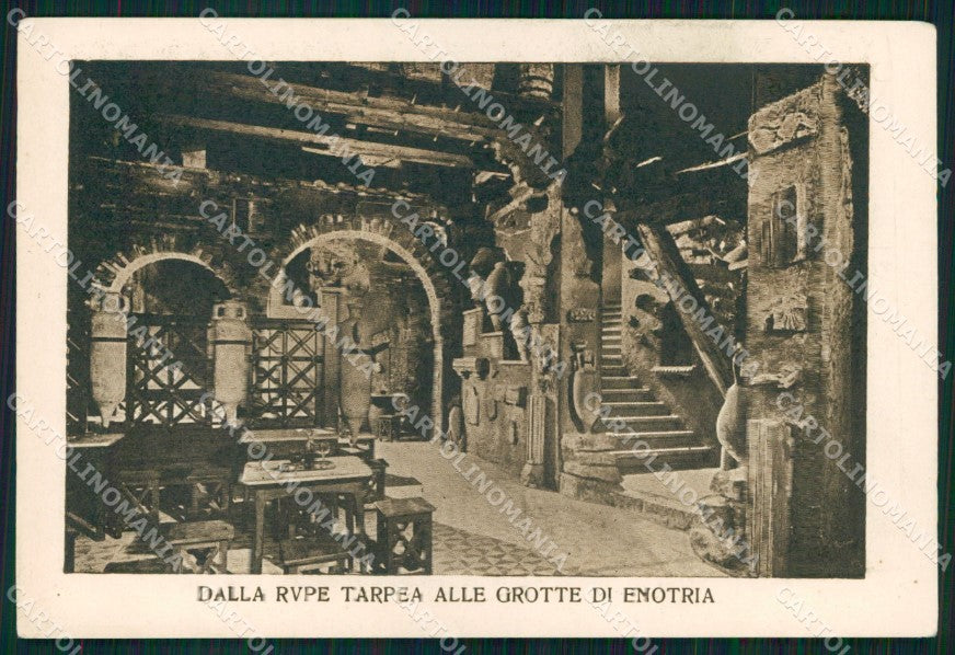 Roma Città Dalla Rupe Tarpea alle Grotte di Enotria Ristorante cartolina MX2485 – fronte