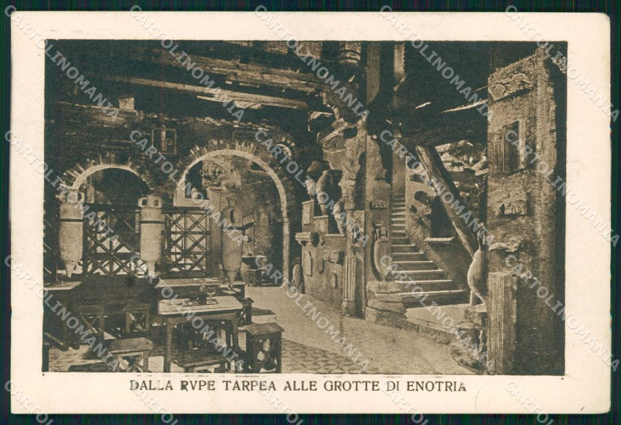 Roma Città Dalla Rupe Tarpea alle Grotte di Enotria Ristorante cartolina MX2486 – fronte