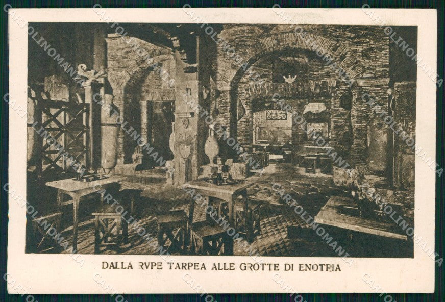 Roma Città Dalla Rupe Tarpea alle Grotte di Enotria Ristorante cartolina MX2487 – fronte
