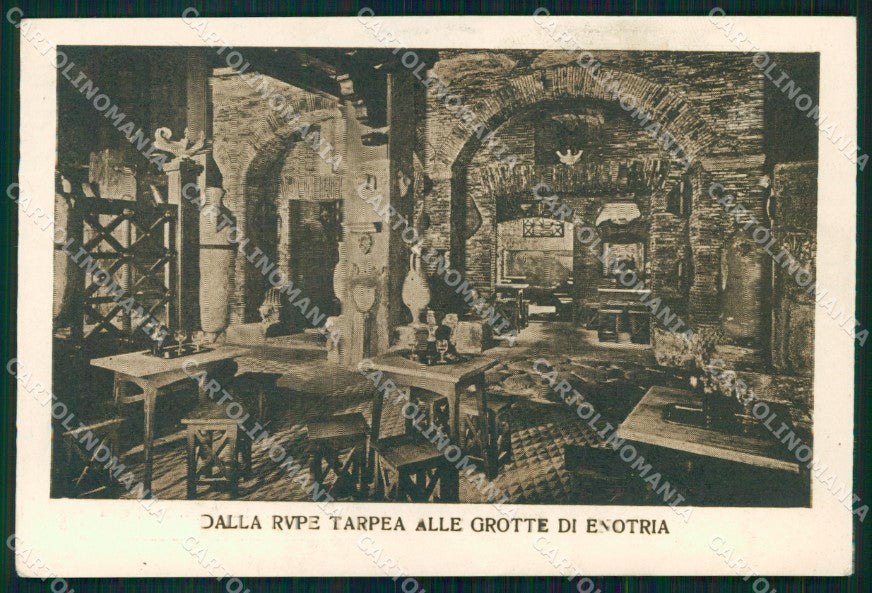 Roma Città Dalla Rupe Tarpea alle Grotte di Enotria Ristorante cartolina MX2488 – fronte
