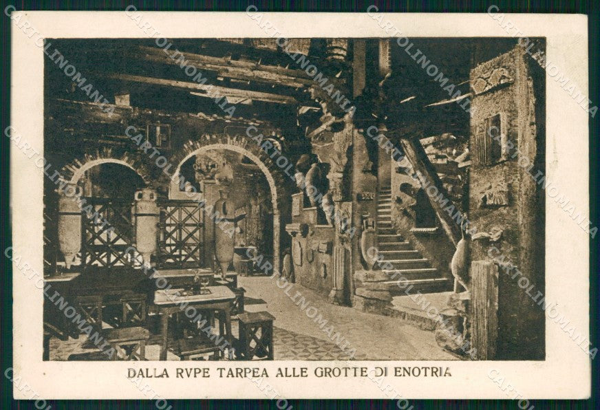 Roma Città Dalla Rupe Tarpea alle Grotte di Enotria Ristorante cartolina MX2489 – fronte