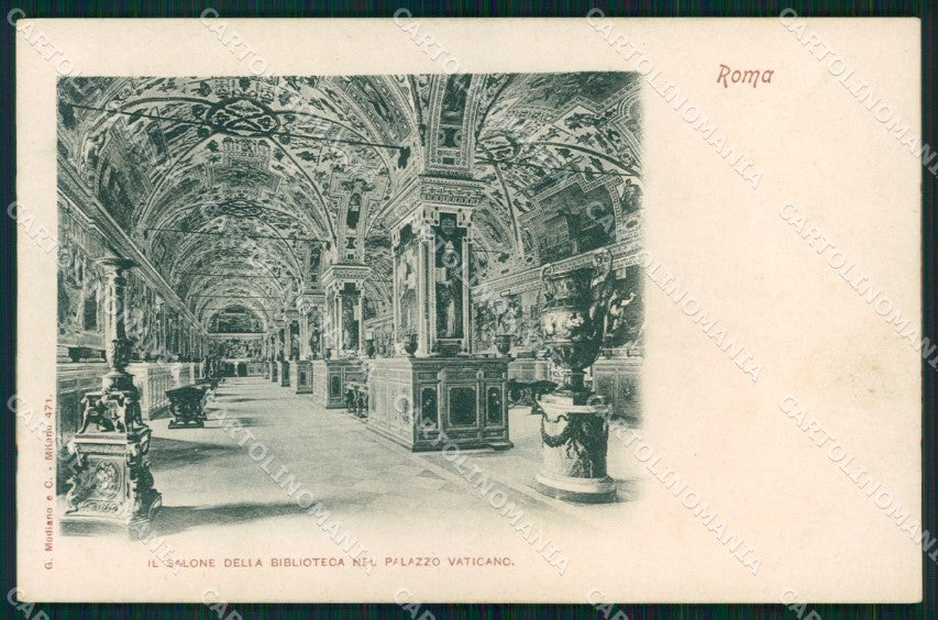 Roma Città Palazzo Vaticano Salone Biblioteca Modiano 471 cartolina MX2494 – fronte