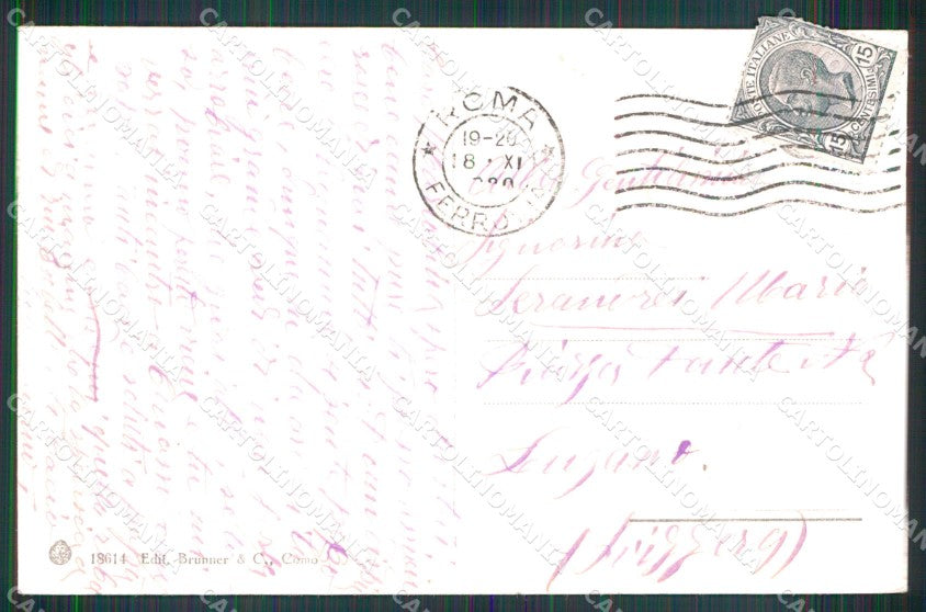 Roma Città Tempio di Vesta Brunner 18614 cartolina MX2497 – retro